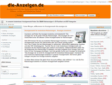 Tablet Screenshot of die-anzeigen.de